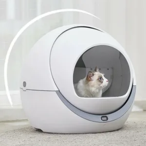Automatic Cat Self Cleaning Sandbox WiFi Pet Smart Litter Box Closed Tray 3