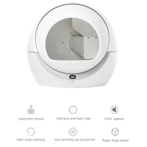 Automatic Cat Self Cleaning Sandbox WiFi Pet Smart Litter Box Closed Tray 5