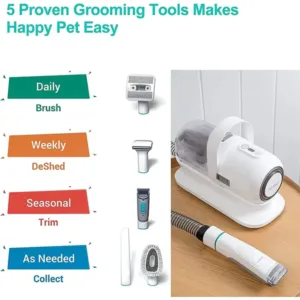 Neabot P1 Pro Pet groomer hair vacuum cleaner with groom kit 7